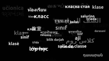 Sınıf 55 Dünya Dilinde Çevrildi Sonsuz Döngüsüz 3d Büyüyen Kelimeler Bulutu Maskesi