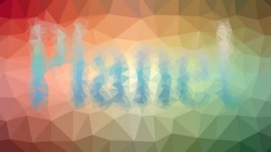 Gezegen garip tesselleme döngüsü hareket eden üçgenler