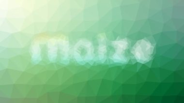 Mısırın ortaya çıkması tekno tessellasyon döngüsü animasyon çokgenleri