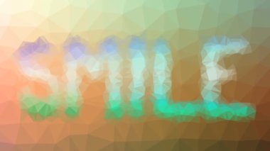 Gülümseme soldu teknolojik tesselleme döngüsü hareket eden çokgenler