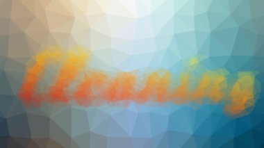 Temizleme ilginç tesselleme döngüsü hareketli üçgenler