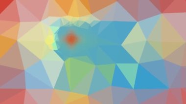 Aruba Flag ISO: AW garip tesselleştirilmiş döngüyü çözüyor animasyon üçgenleri