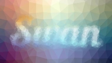 Garip bir kuğu beliriyor. Döngüler dönüyor. Çokgenleri hareket ettiriyor.