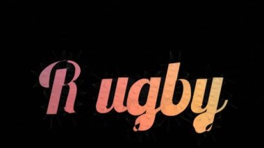 Rugby Union Metni Tesselleştirme Döngü Mesajları Metni Morph