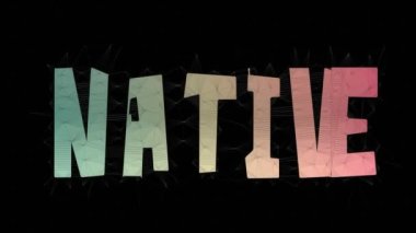 Yerli Amerikan Metni Dönüşüm Tesselasyon Döngüsü Üçgen Metni Morph