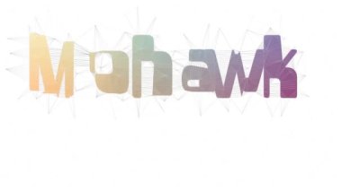 Mohawk Nehri Metni Tesselleme Döngüsü Çokgenler Metni Morph