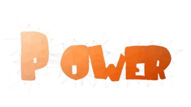 Elektrik Santrali Metni Tesselleştirilmiş Dönüşümlü Çokgen Metni