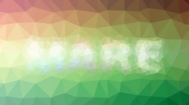 Karabasan garip bir tessellasyon çözüyor. Titreşen üçgenler.