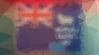 Falkland Adaları (Malvinas) ISO: FK ortaya çıkan teknolojik tessellasyon döngüsü hareket eden çokgenler