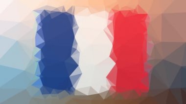 Mayotte Flag ISO: YT tuhaf tesselleştirilmiş döngü hareketli üçgenler olarak görünüyor