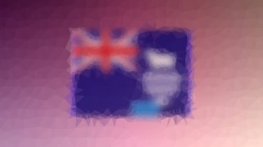 Falkland Adaları (Malvinas) Bayrak ISO: FK tekno tesselleştirilmiş atımlı çokgenleri çözüyor