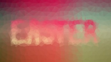 Paskalya tuhaf tesselleme döngüsü hareket eden üçgenler