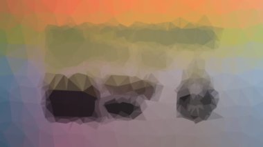 Diyabet soluklaşır teknolojik tesselleme döngüsü canlandırılmış üçgenler