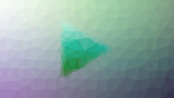 Play Dissolving Modern Tessellating Looping Animated Triangles — Stock Video
