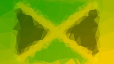 Jamaika Flag ISO: JM tekno tessellasyon çözeltisi titreşim üçgenleri çözüyor