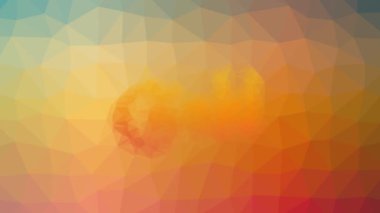 Altın görünümlü tekno tesselleme döngüsü animasyon çokgenleri