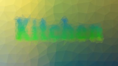 Mutfak soluklaşması Tekno tesselleştirilmiş döngü hareketli üçgenler