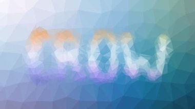 Modern tesselleştirilmiş karga hareketli çokgenler