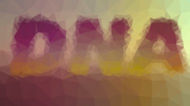 DNA solgunluğu ilginç tesselleme döngüsü hareket eden çokgenler