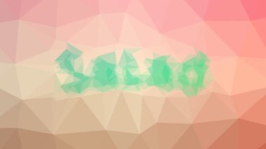 Salata çözümü teknolojik tessellasyon hareket eden çokgenler