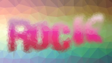 Kaya rengi ilginç tesselleme döngüsü hareket eden çokgenler