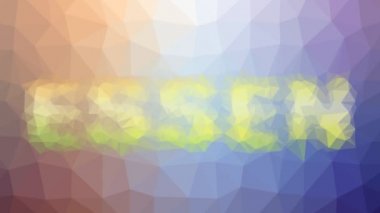 Essen soluklaşma tekno tesselleme döngüsü canlandırma üçgenleri