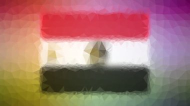 Mısır Bayrağı ISO: EG garip tessellasyon çözeltisi animasyon üçgenler