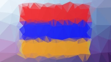 Ermenistan Bayrağı ISO: Tekno tesselleme döngüsü titreşim üçgenleri
