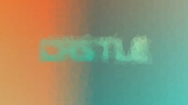 Kale küçültülmüş tekno tesselleştirilmiş döngü canlandırmalı çokgenler