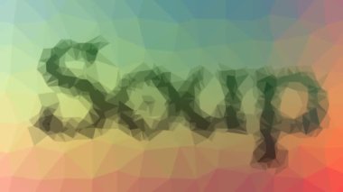 Çorba ortaya çıkan modern tesselleştirme döngüsü animasyon çokgenler