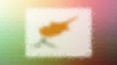 Cyprus Flag ISO: CY tuhaf tesselleştirilmiş devirli çokgenleri eritiyor