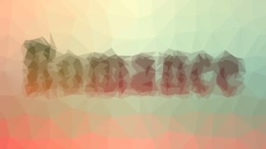 Romantizm soldu tekno tessellasyon hareketli üçgenler