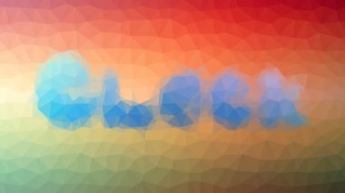 Saat çözünen tekno tessellasyon hareket eden çokgenler