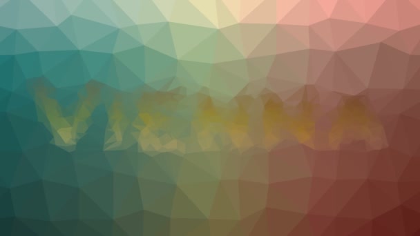 Vídeň Slábne Zajímavé Tessellation Smyčka Pulzující Trojúhelníky — Stock video