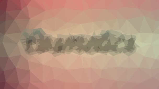 Kosmetika Blekna Intressant Tessellated Looping Pulserande Polygoner — Stockvideo