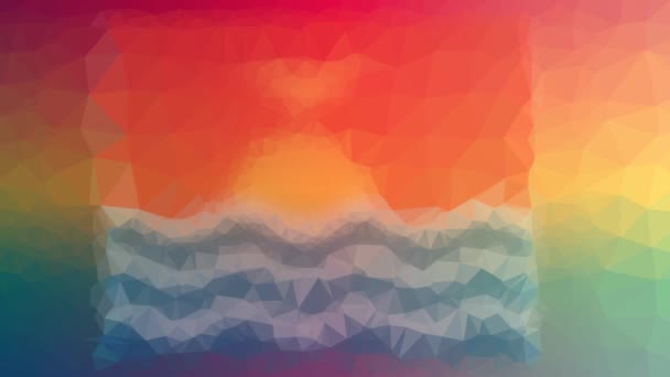 Kiribati Flag Iso Pojawiające Się Ciekawe Pętli Tessellation Ruchome Trójkąty — Wideo stockowe