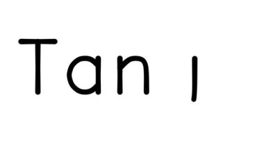 Çeşitli Sans-Serif Yazı Tipleri ve Ağırlıkları ile Tango El Yazısı Animasyonu