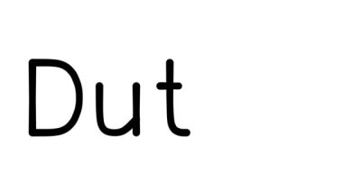 Çeşitli Sans-Serif Yazı Tipleri ve Ağırlıkları ile Hollanda El Yazısı Metni CanlandırmasıName