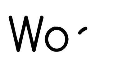 Çeşitli Sans-Serif Yazı Tipleri ve Ağırlıkları ile Yün El Yazısı Metni Canlandırması