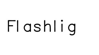 Çeşitli Sans-Serif Yazı Tipleri ve Ağırlıkları ile El Feneri El Yazısı Animasyonu