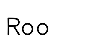 Çeşitli Sans-Serif Yazı Tipleri ve Ağırlıkları ile Roofer El Yazısı Metni CanlandırmasıName