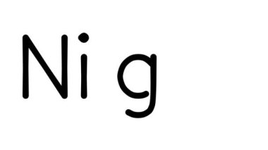 Çeşitli Sans-Serif Yazı Tipleri ve Ağırlıkları ile Nijer El Yazısı Metni Animasyonu