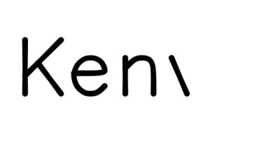 Çeşitli Sans-Serif Yazı Tipleri ve Ağırlıkları ile Kenya El Yazısı Metni Canlandırması