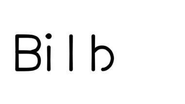 Çeşitli Sans-Serif Yazı Tipleri ve Ağırlıkları ile Bilbao El Yazısı Metni CanlandırmasıName