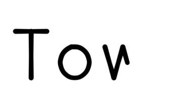 Çeşitli Sans-Serif Yazı Tipleri ve Ağırlıkları ile Şehir El Yazısı Metni Canlandırması