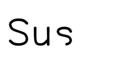 Çeşitli Sans-Serif Yazı Tipleri ve Ağırlıkları ile Suşi El Yazısı Metni Canlandırması