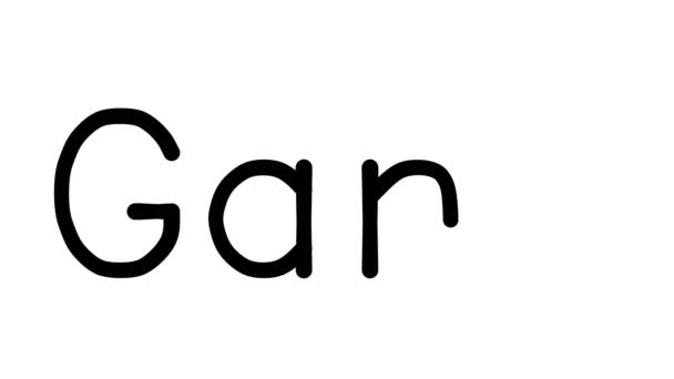 Χειρόγραφο Παιχνίδι Κείμενο Animation Διάφορες Γραμματοσειρές Και Βάρη Sans Serif — Αρχείο Βίντεο