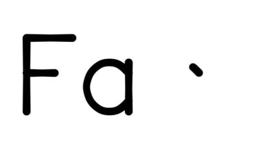 Çeşitli Sans-Serif Yazı Tipleri ve Ağırlıkları ile El Yazısı Animasyonu