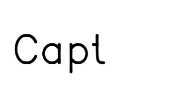 Kaptan El Yazısıyla Yazı Canlandırması Çeşitli Sans-Serif Yazı Tipleri ve Ağırlıkları