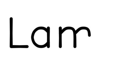 Çeşitli Sans-Serif Yazı Tipleri ve Ağırlıkları ile Lama El Yazısı Metni CanlandırmasıName